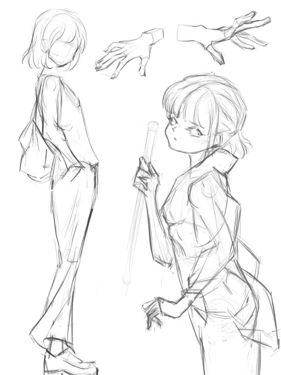 人体练习 人体结构临摹