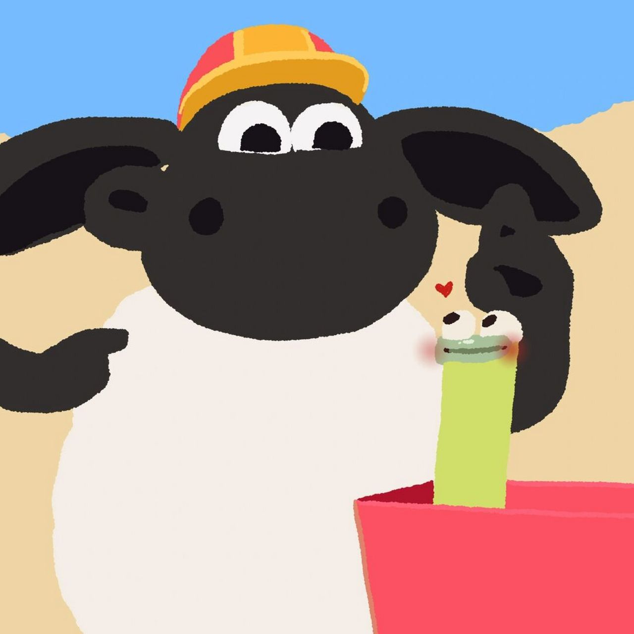 小羊肖恩提米情侣头像1 其实在小羊肖恩里,我也好喜欢提米[打call][打