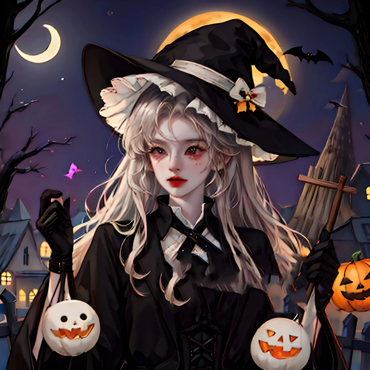 公主请换头像|万圣节女巫第二弹|闺蜜头像 万圣节女巫头像第二弹 可做