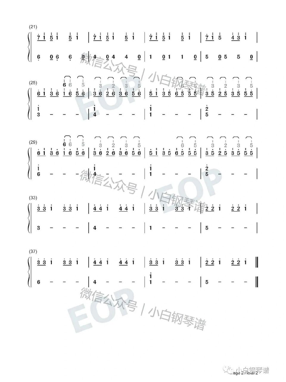 《the right path 》钢琴简谱