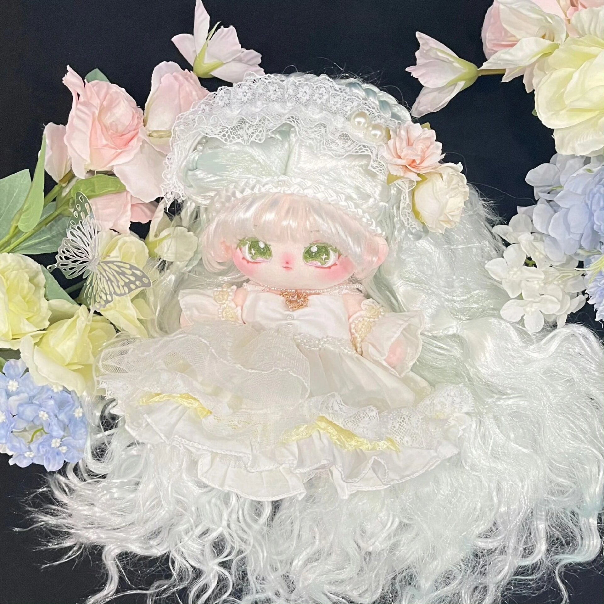 棉花娃娃头发,高温丝与牛奶丝头发的区别