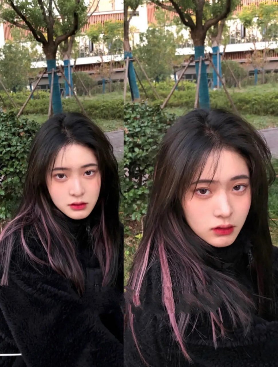 好好看的挑染发色推荐头顶长出来不尴尬 广州烫发 广州黄埔染发 ins