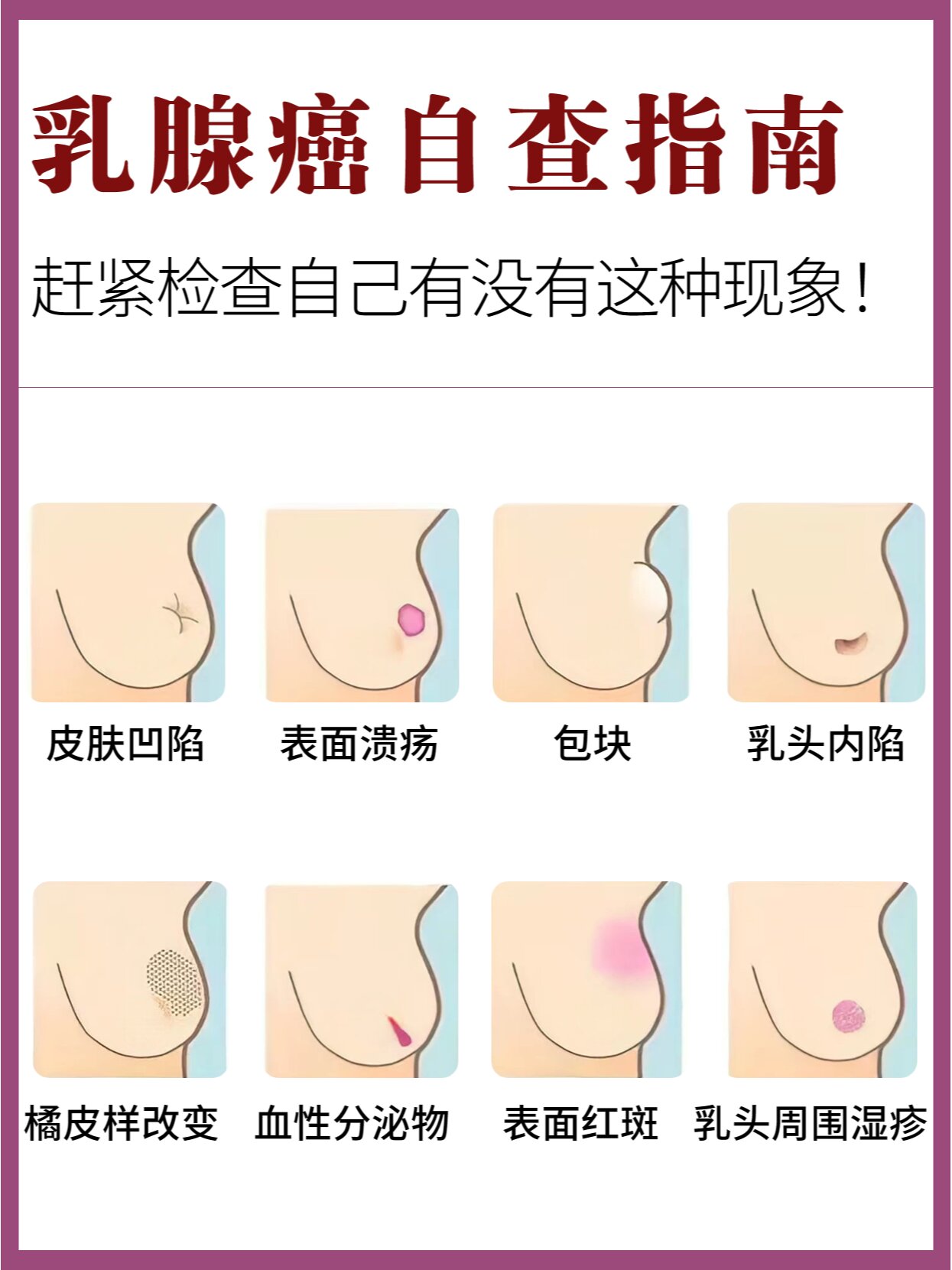 乳房癌症的早期症状图片