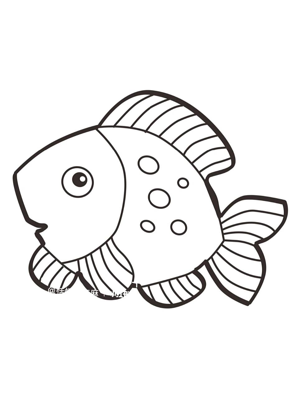 海底世界素材 | 海洋生物简笔画 各种可爱的海洋生物～你喜欢什么颜色