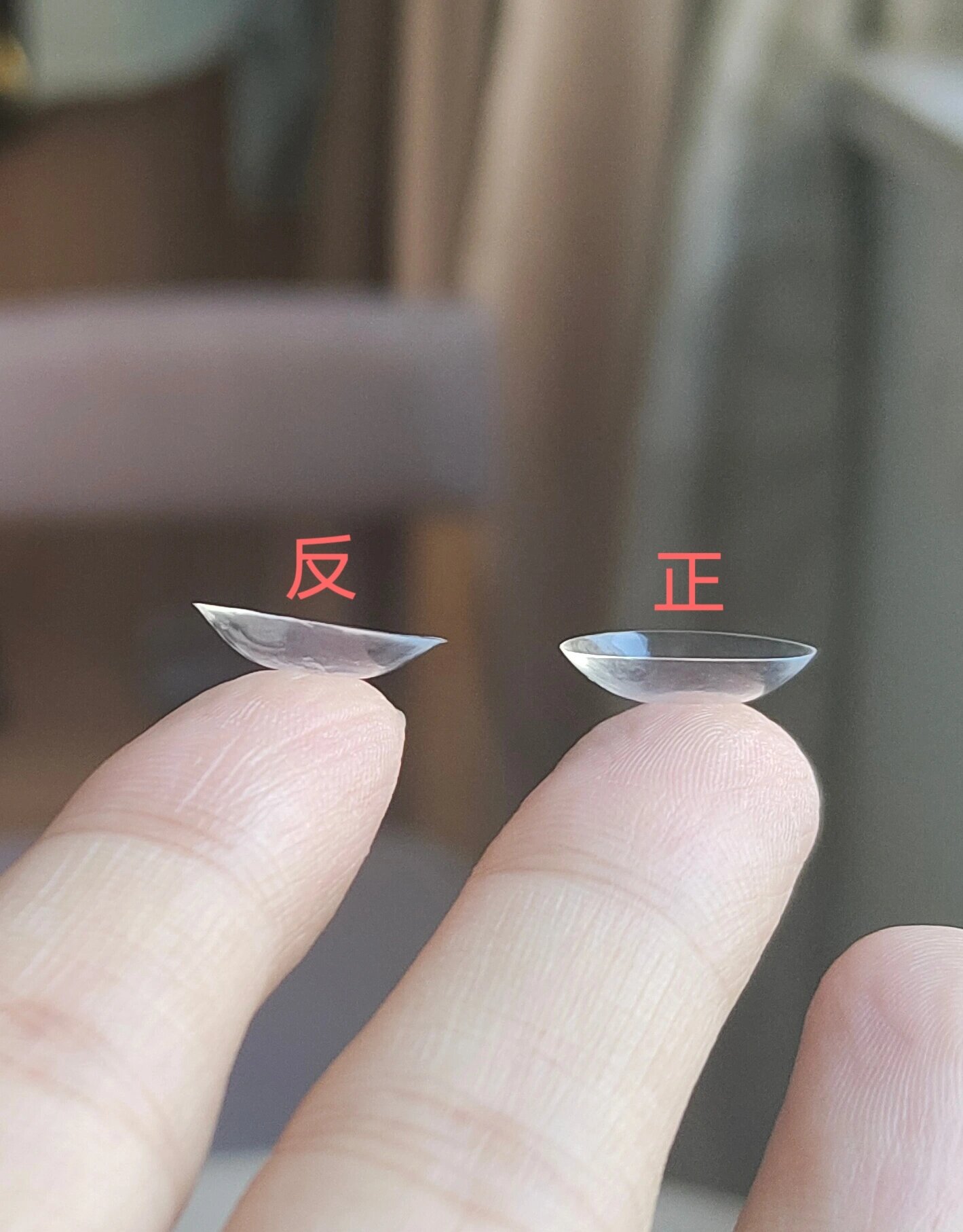 家人们!这样看隐形眼镜正反还是比较容易区分的!