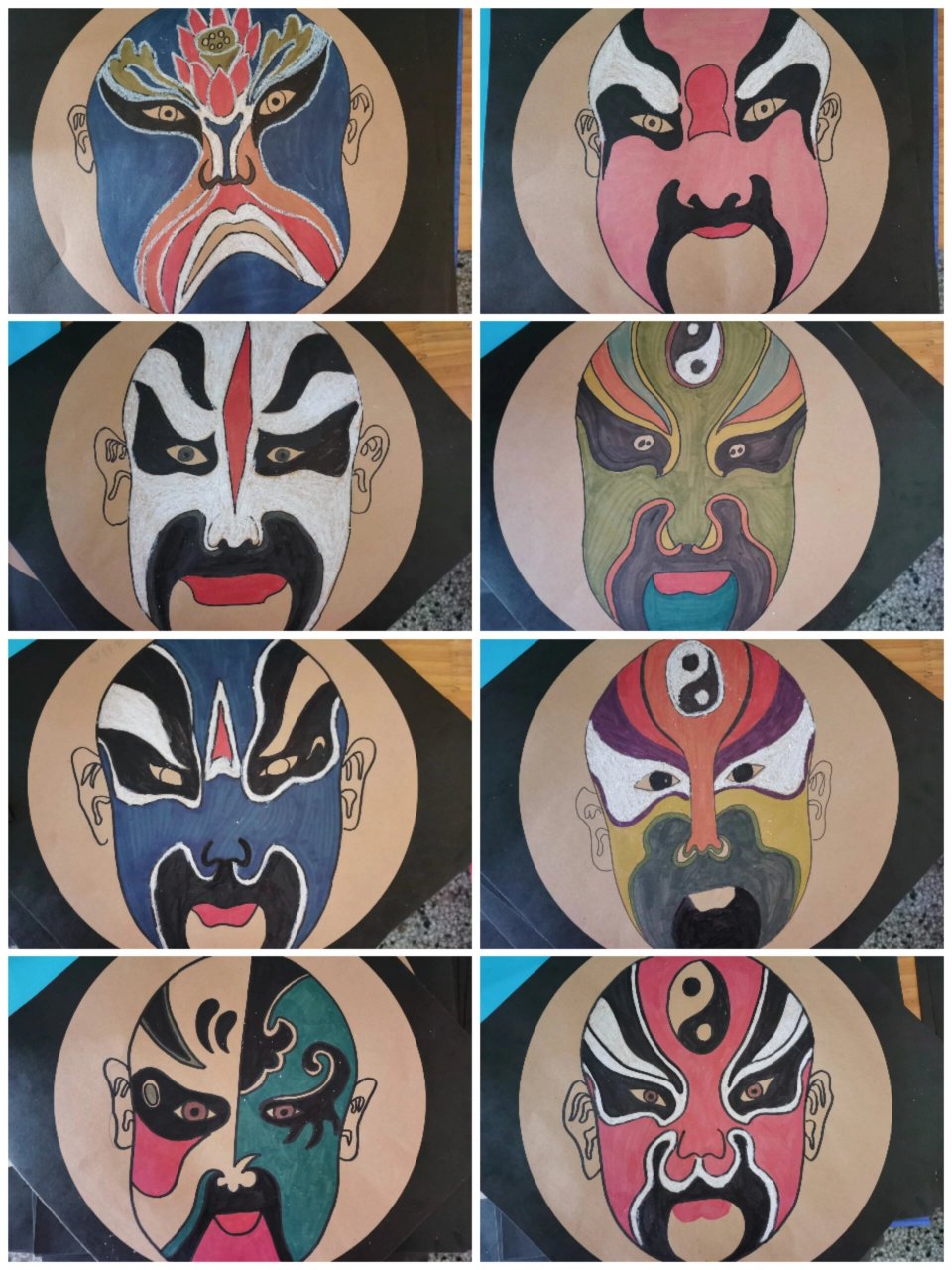 各种京剧脸谱简笔画99