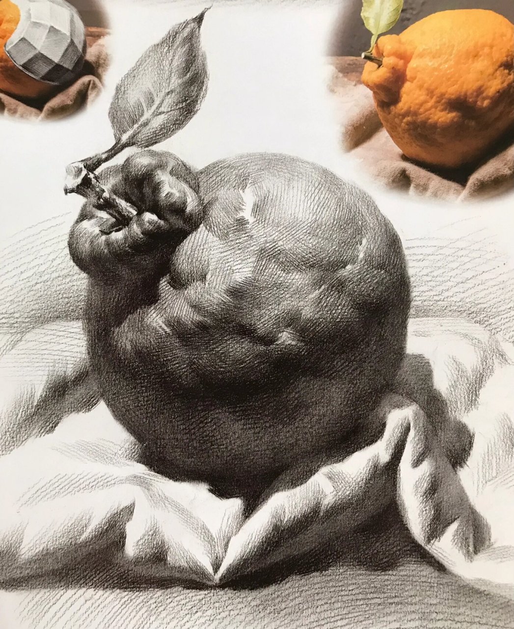 素描橘子详细步骤图