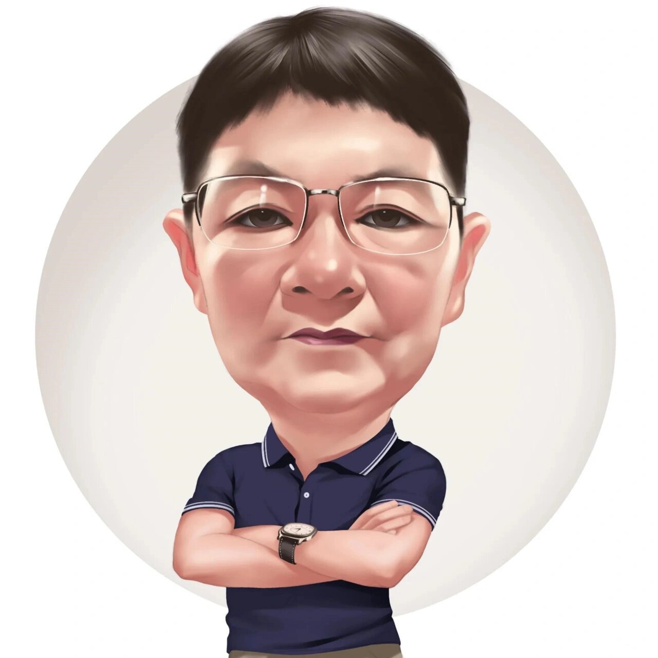 彰显自己个性的中年大叔漫画头像,每一张都 作为一名中年大叔,你要