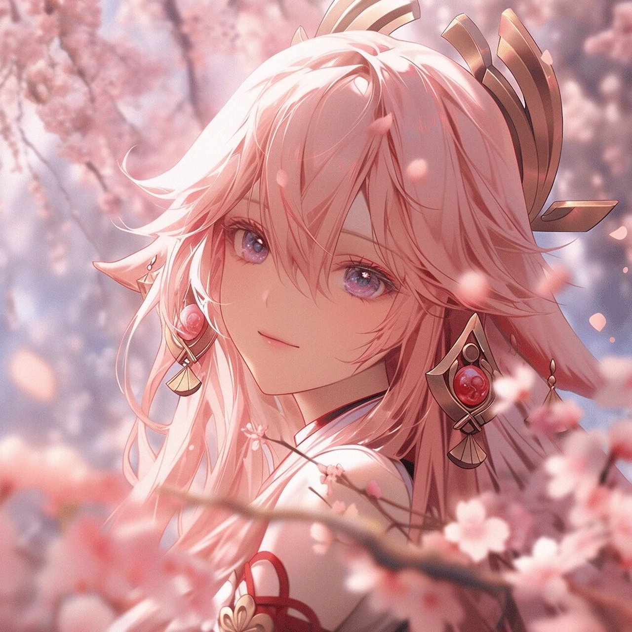 ai绘画 | 原神 八重神子头像 #原神创作者激励计划# #提瓦特工坊