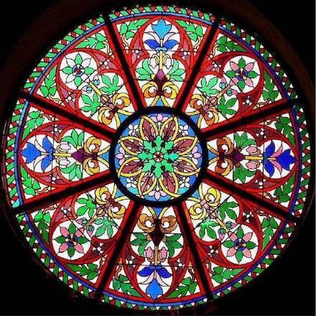 玫瑰花窗|therose window 09眩神夺目的玫瑰窗(therose window)