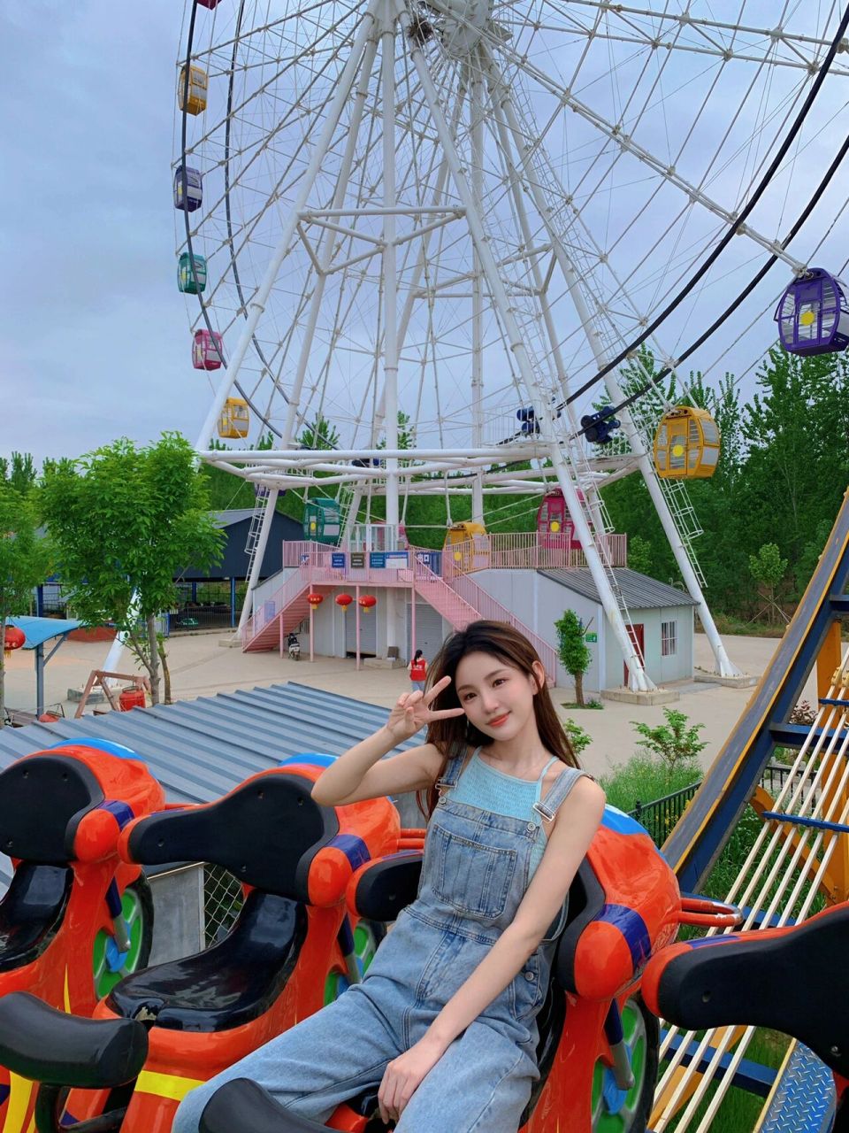 菏泽|东明黄河湾公园 推荐:摩天轮99 可以俯瞰整个黄河湾公园 夜景