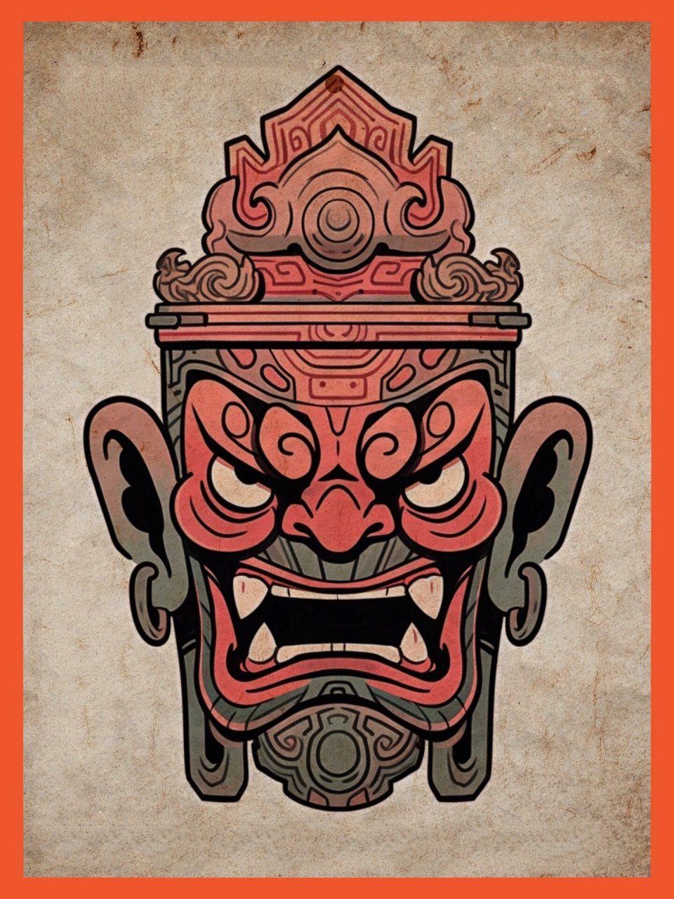 非遗系列-傩面具设计:gansheng balang   傩nuó,这一独特的文化现象