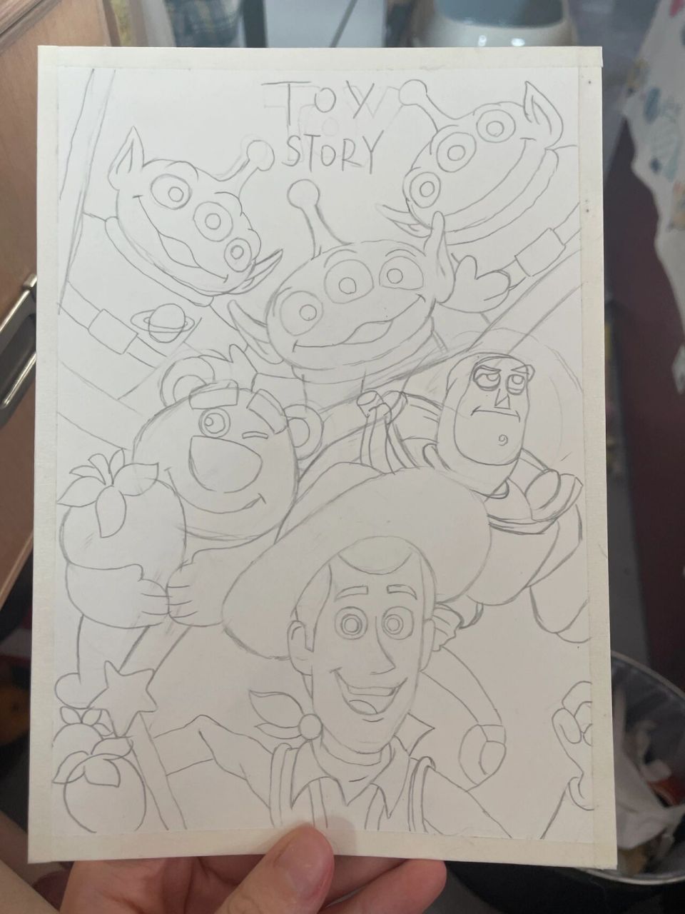 玩具总动员 手绘插画 附步骤图           谢谢你的喜欢
