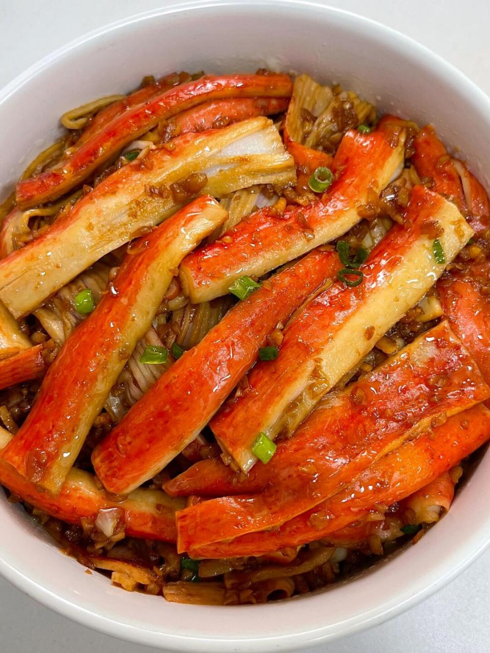 蒜泥蟹柳这个做法也太香了!