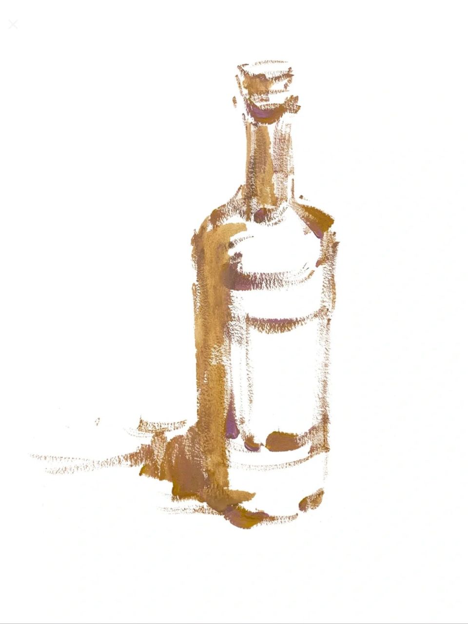 色彩静物|色彩酒瓶详细步骤教学 好好看好好学