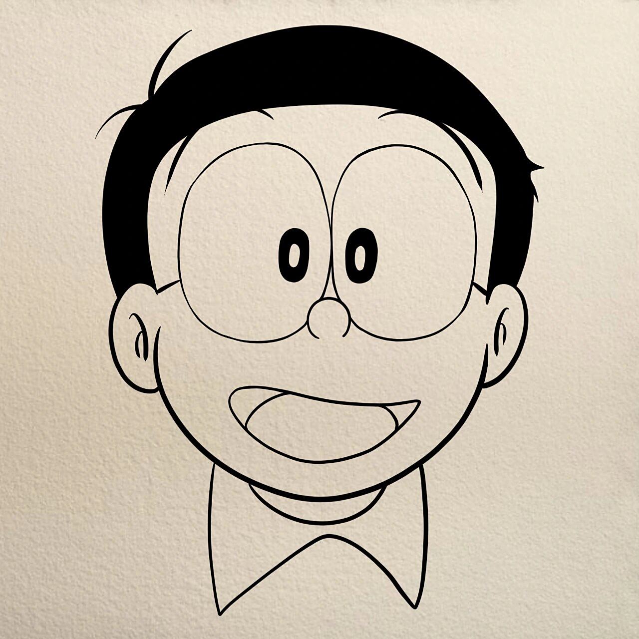 简笔画# #哆啦a梦# #哆啦a梦简笔画# #大雄# #画个简笔画