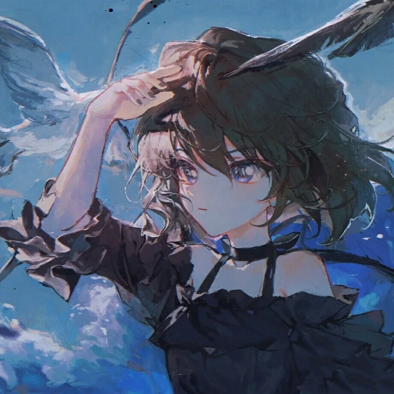 小哀头像97 最后面还有柯南和小哀哦!