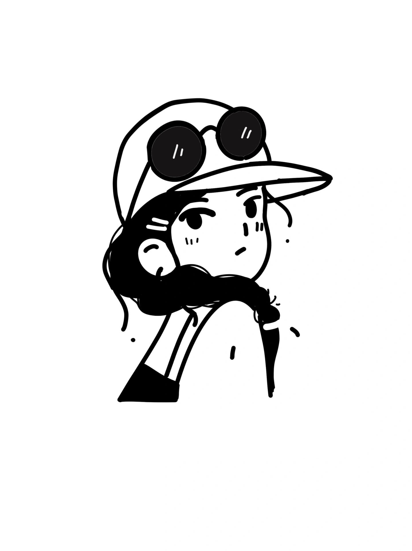 极简手绘头像 女生头像