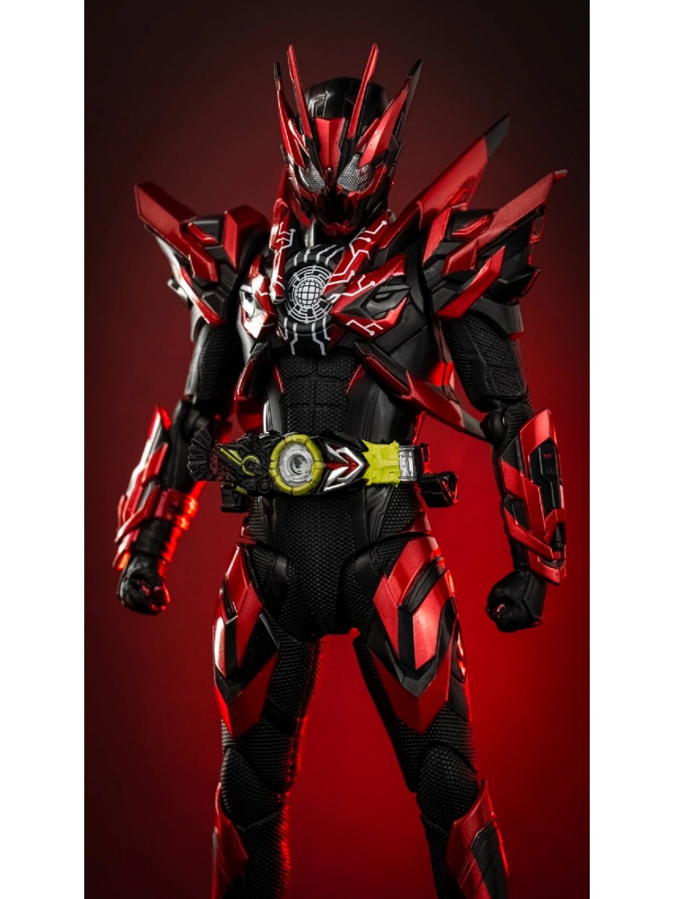 shf 假面骑士01 地狱蝗虫 个人更喜欢地狱蝗虫的配色,最可惜的是财团b