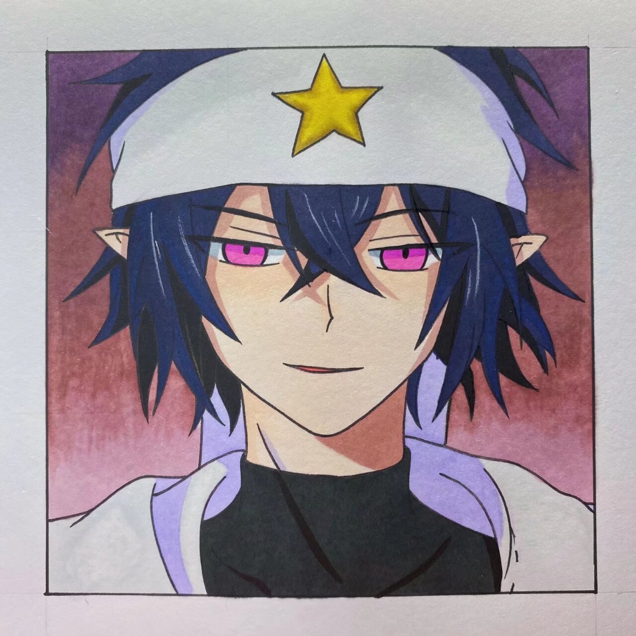 雷狮手绘图集 【凹凸世界】雷狮︱尺寸:12×12cm,工具:荷兰白卡纸250g