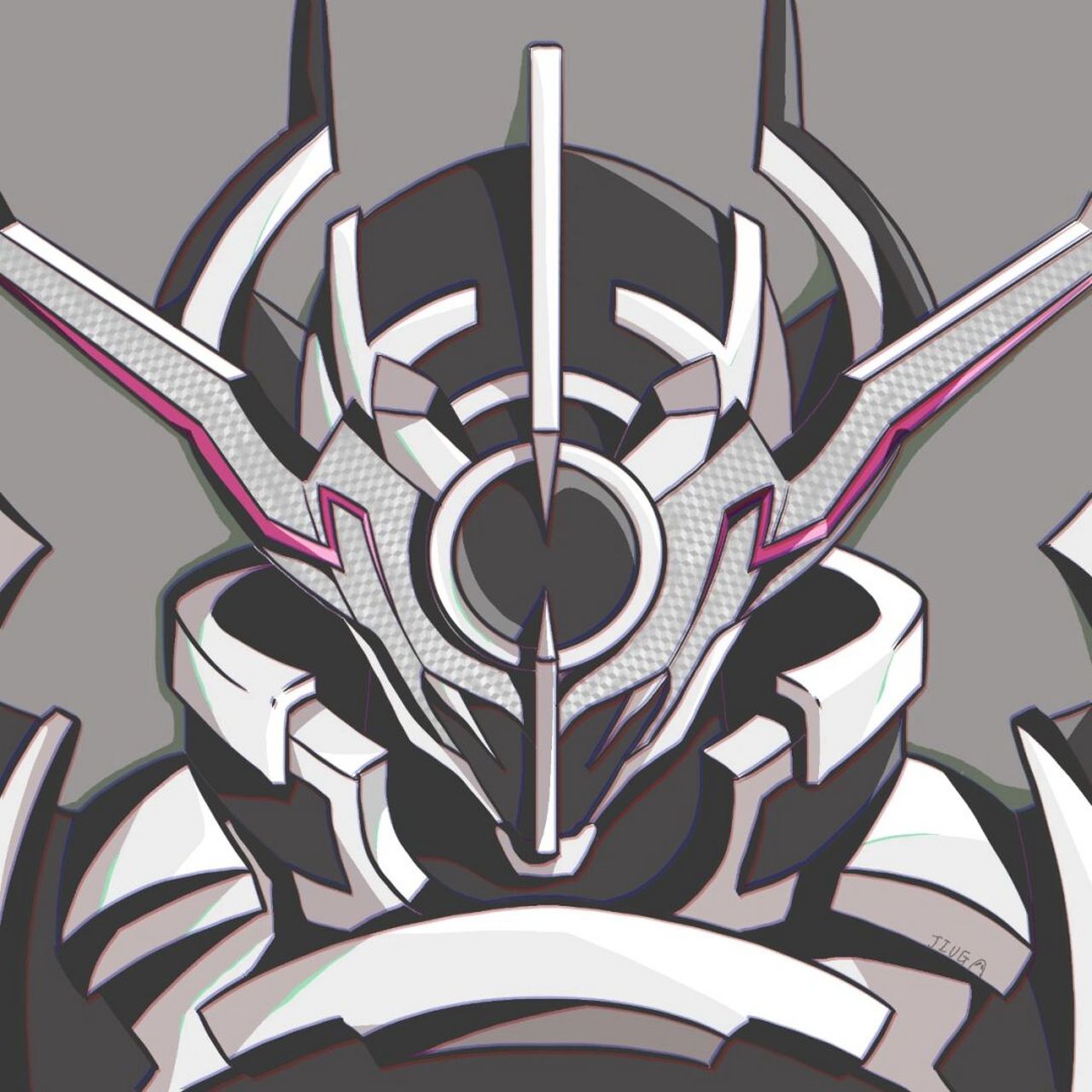 粉丝要的e总头像,这设计感确实帅啊#假面骑士# #画画# #头像分享