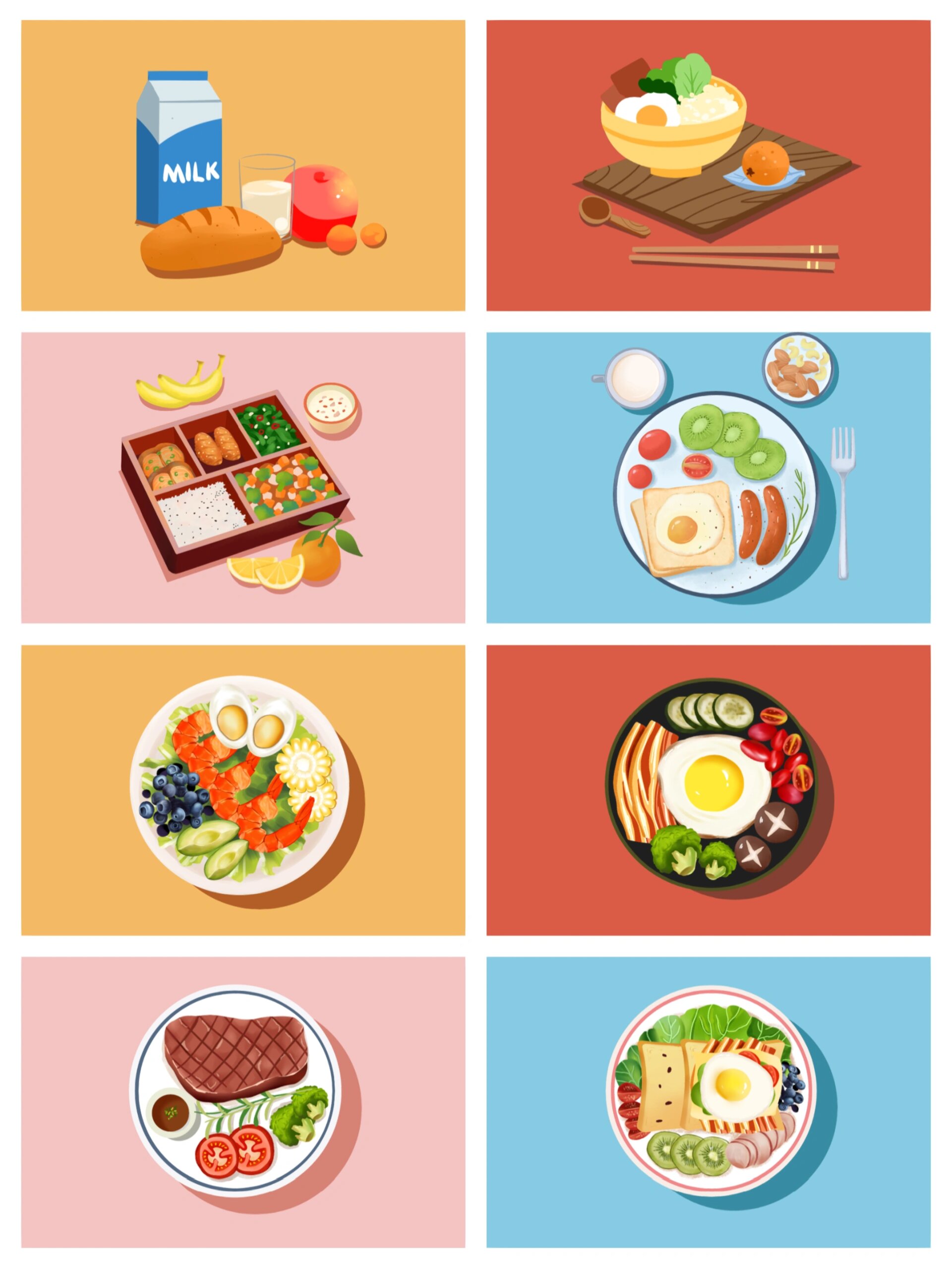 99轻食不再单调!这些插画给你绘制灵感