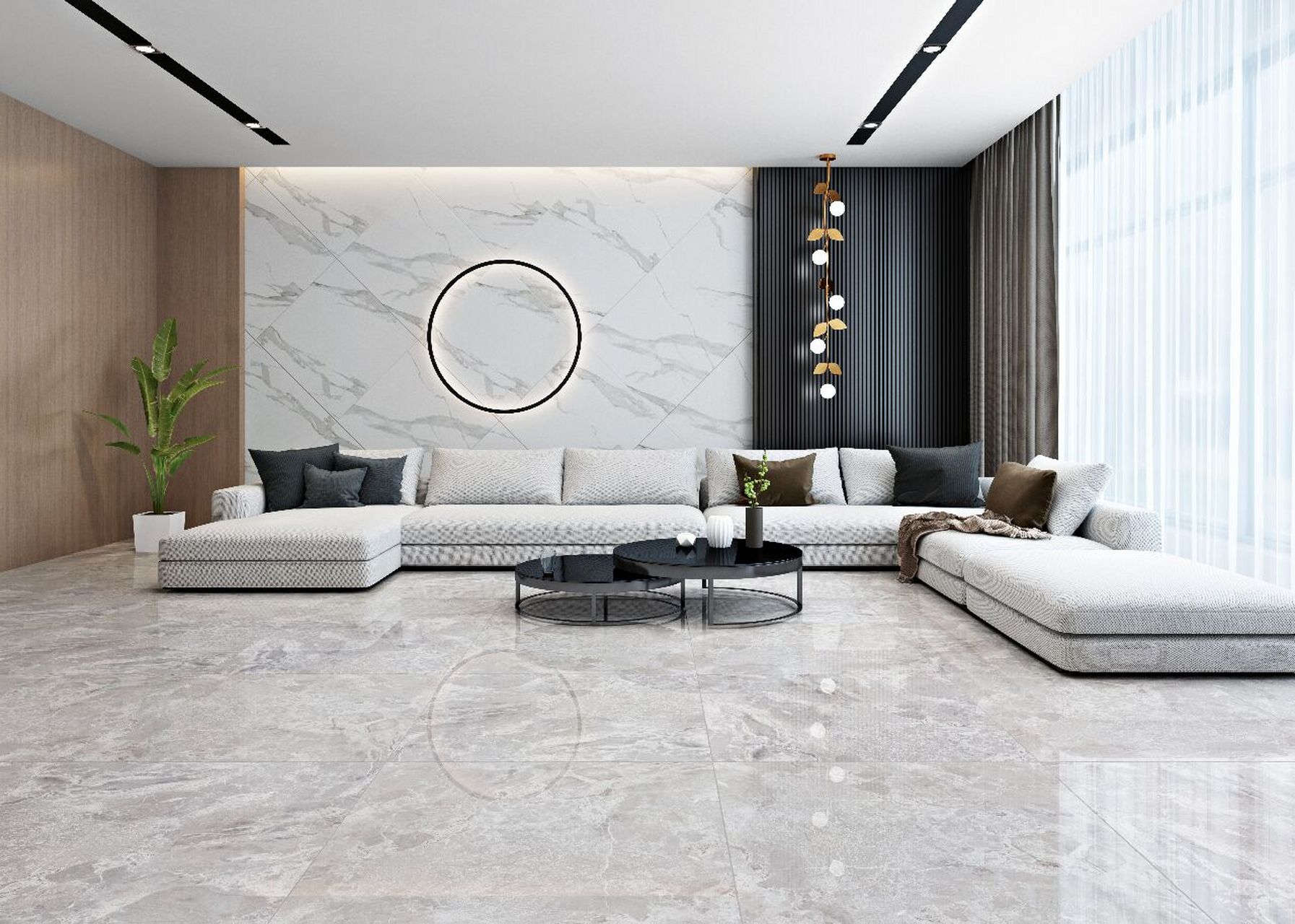 浅灰深灰不要选错 地砖选浅灰还是深灰,主要还是看装修风格地砖和墙壁