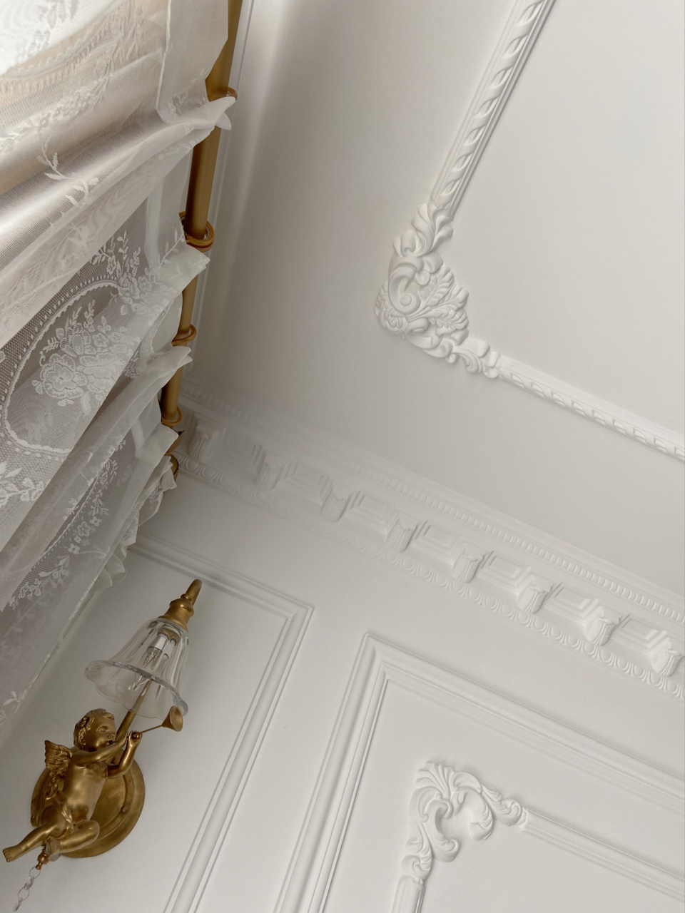 法式装修 61 家里的绝美石膏线 & 石膏角花 法式绝对是我的偏爱