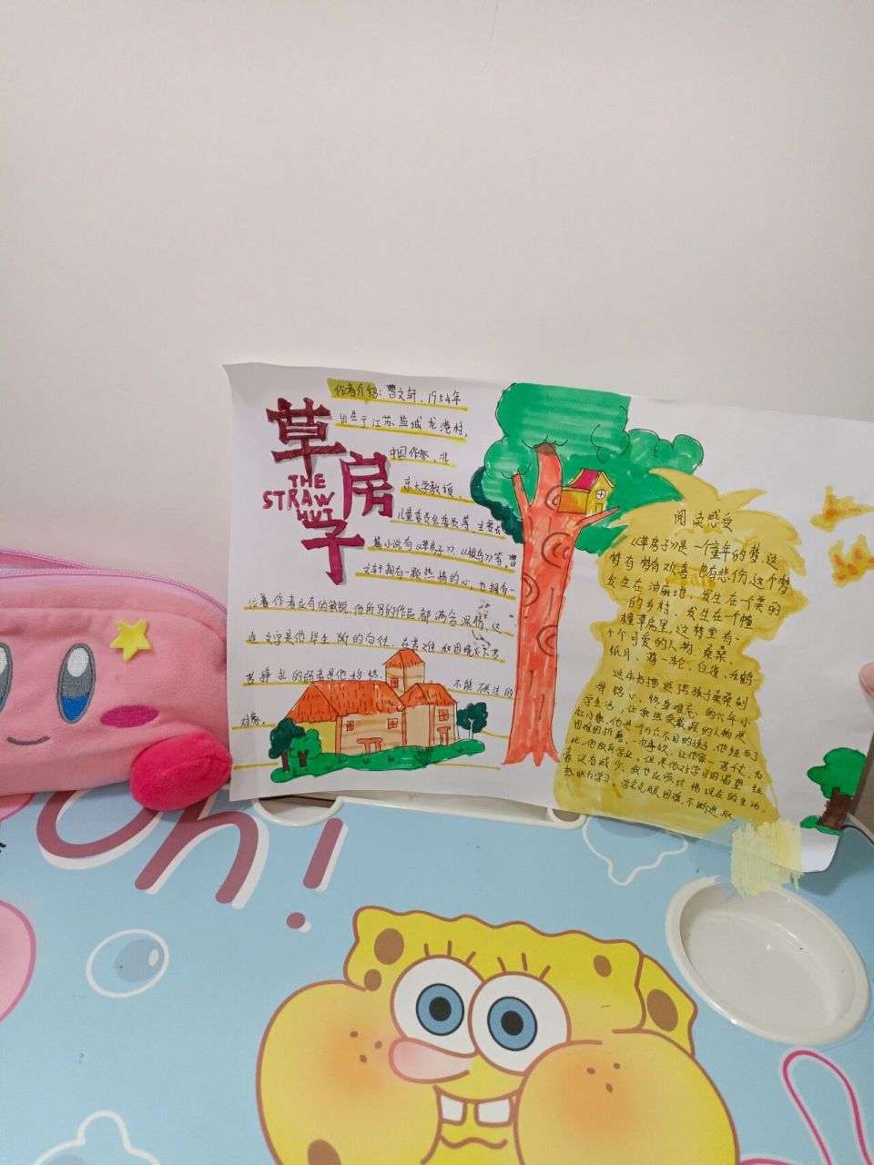 《草房子》手抄报