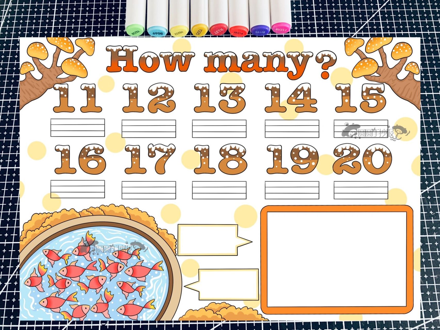 三年级下册6单元英语小报how  many ?