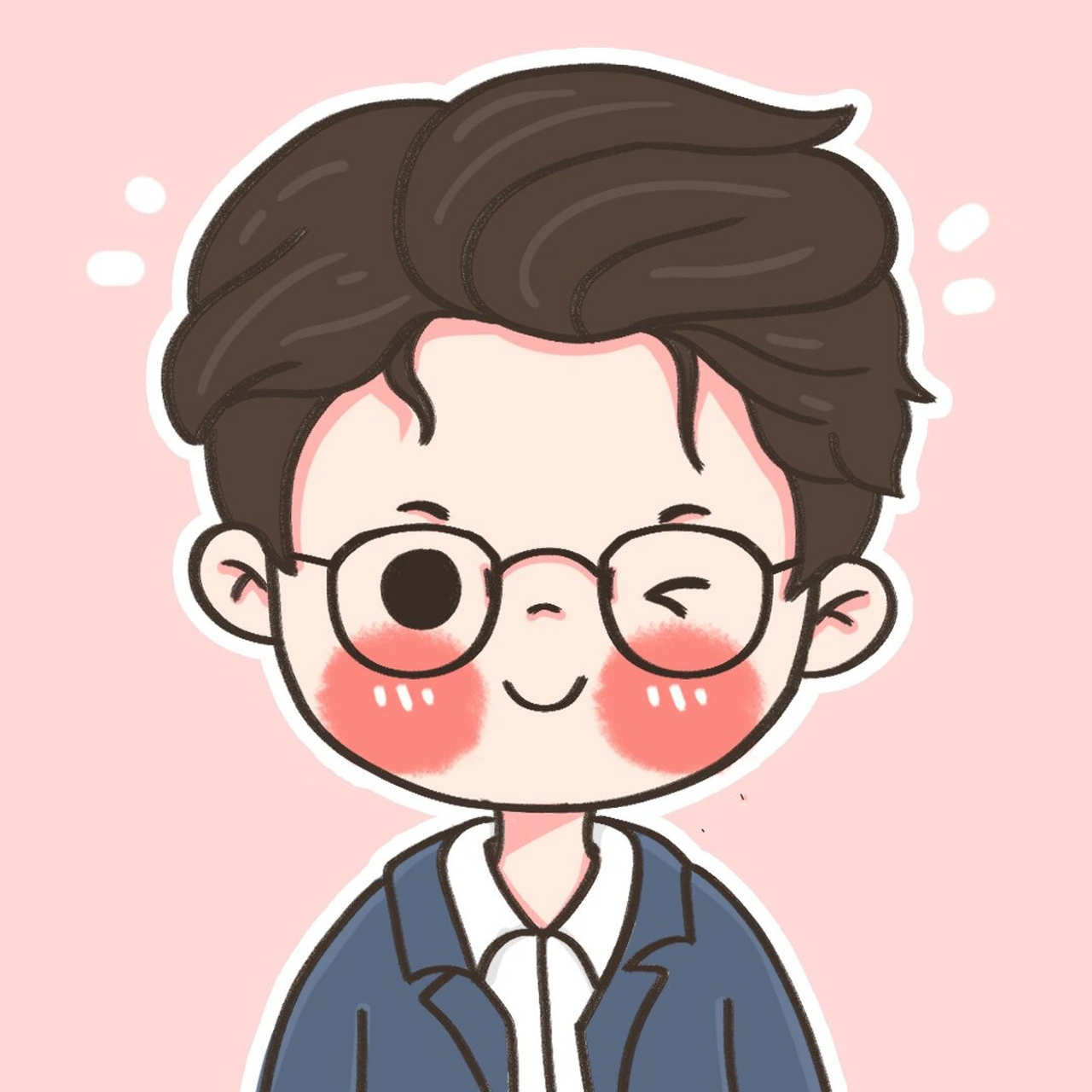 q版可爱男生头像-西装男孩