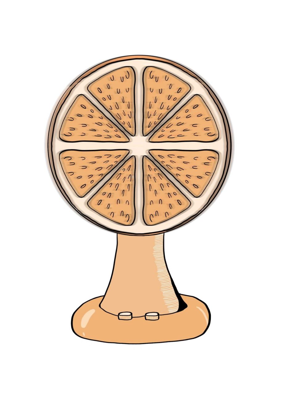 图形创意 | 同构,异影 🍊 第一个是同构中的置换图形 将电风扇的