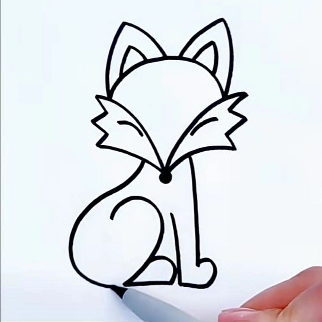 狐狸的画法步骤图片