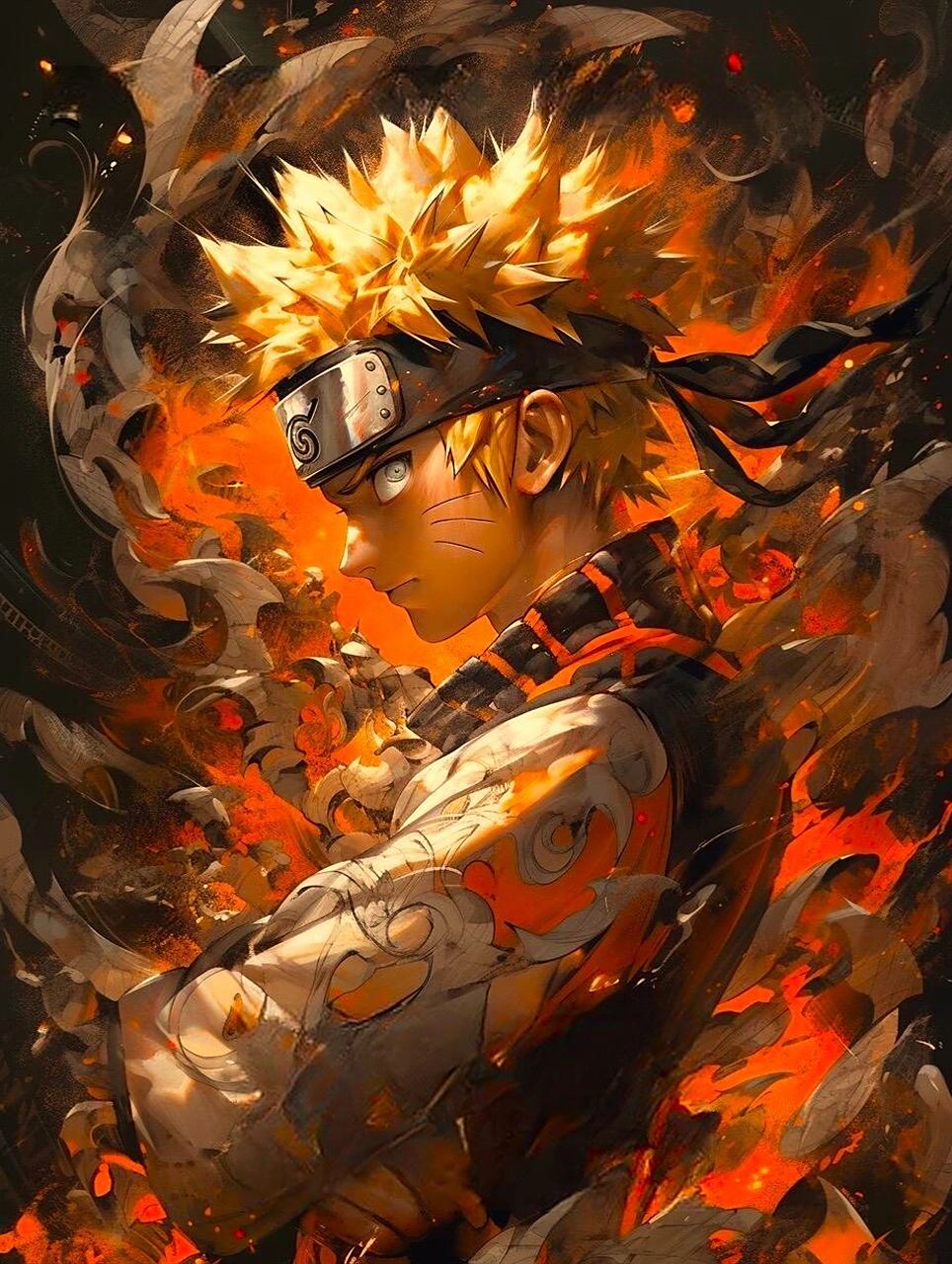 火影忍者丨漩涡鸣人超帅壁纸十张 我也变强了,为了成为火影,为了不输