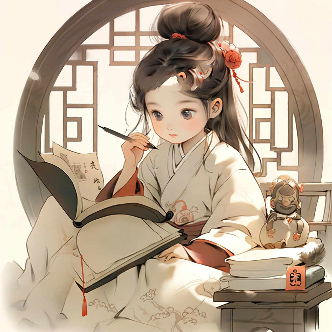 好好学习做个才女|古风美女头像 无论考得怎样,都要相信自己前途无量