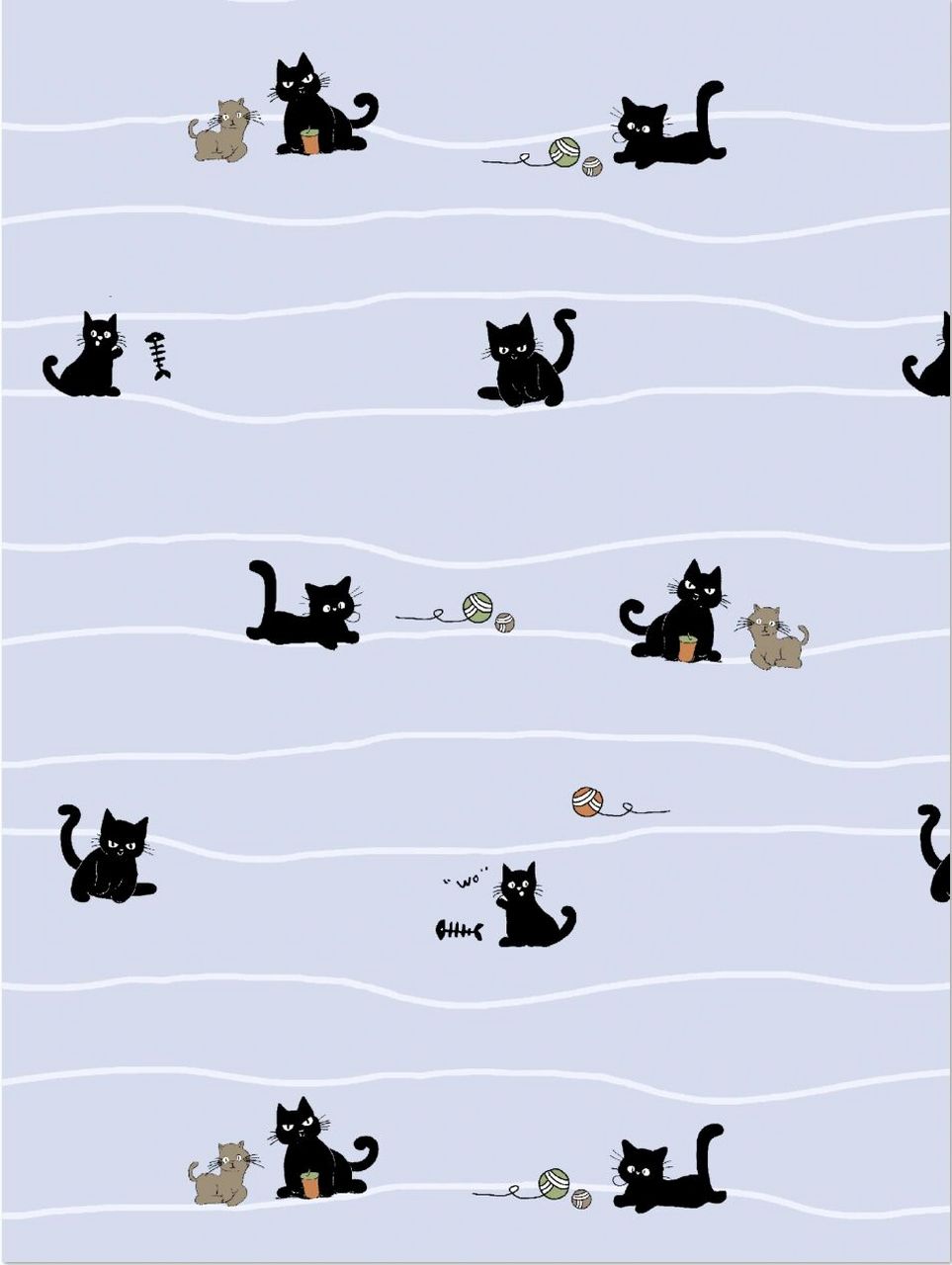 855期 调皮可爱小黑猫 手机壁纸 #壁纸# #原创壁纸# #手机壁纸