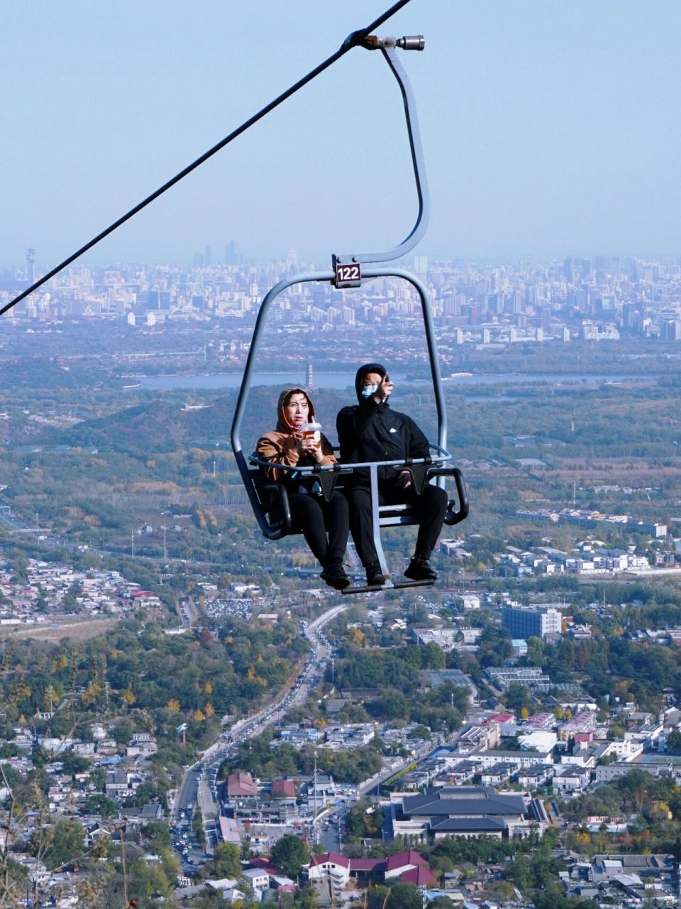 香山缆车 香山缆车07, 真想把这些照片发给缆车上的人 还他们一个不