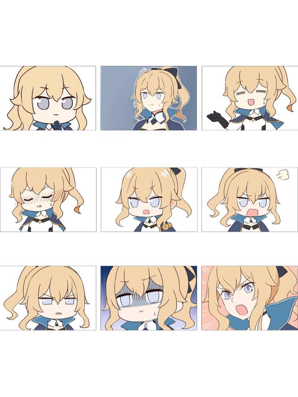 从漫画里截取的琴的表情包 欢迎使用!