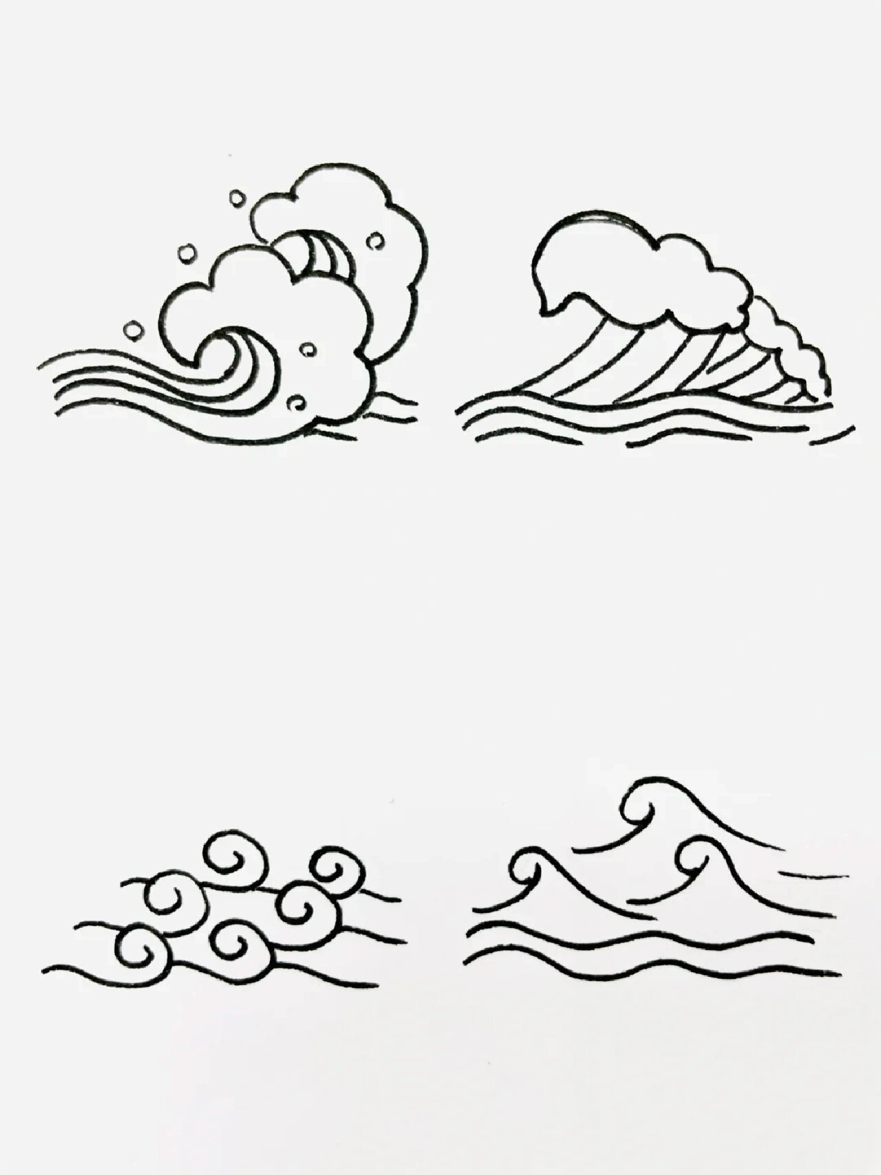 不同海浪的画法!喜欢吗?
