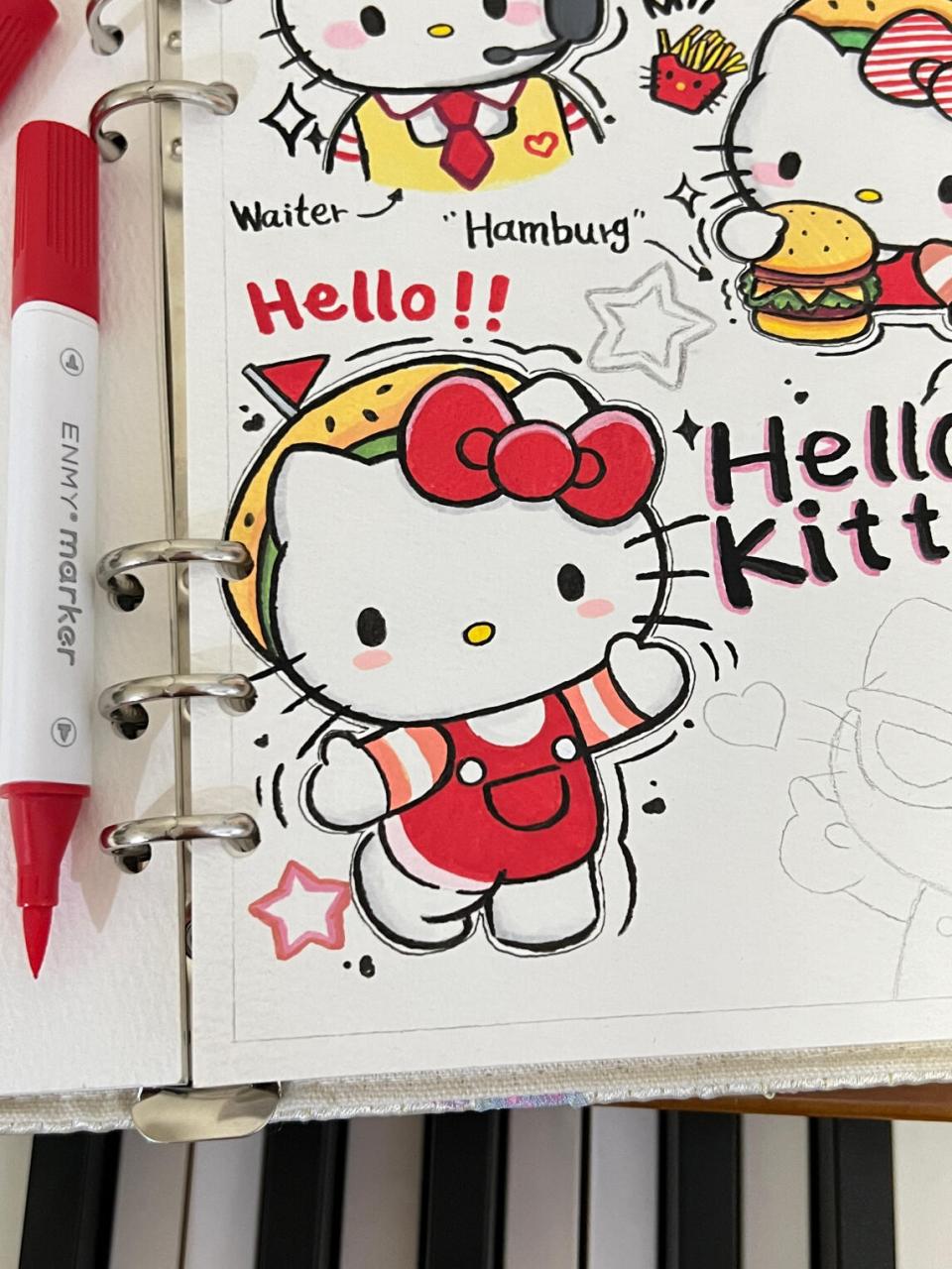 简单又可爱的凯蒂猫来咯 kitty控在哪里!