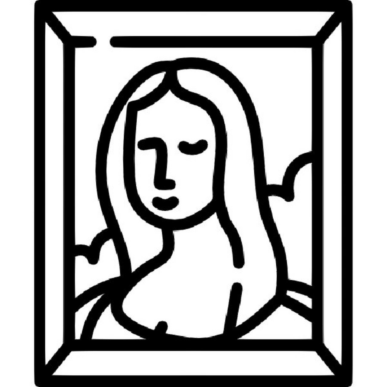 名画简笔画96