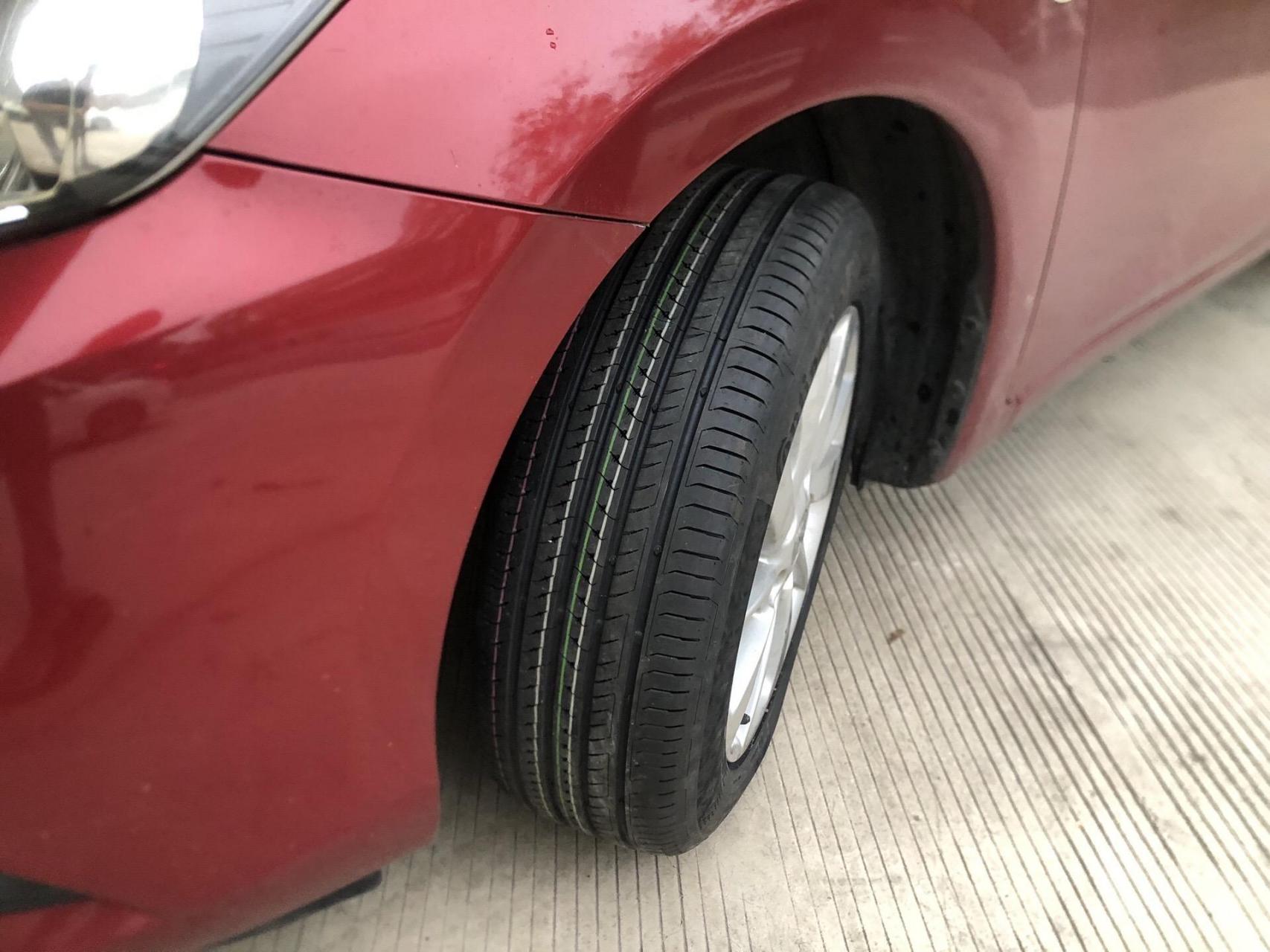 日产骐达更换四条马牌cc7轮胎.