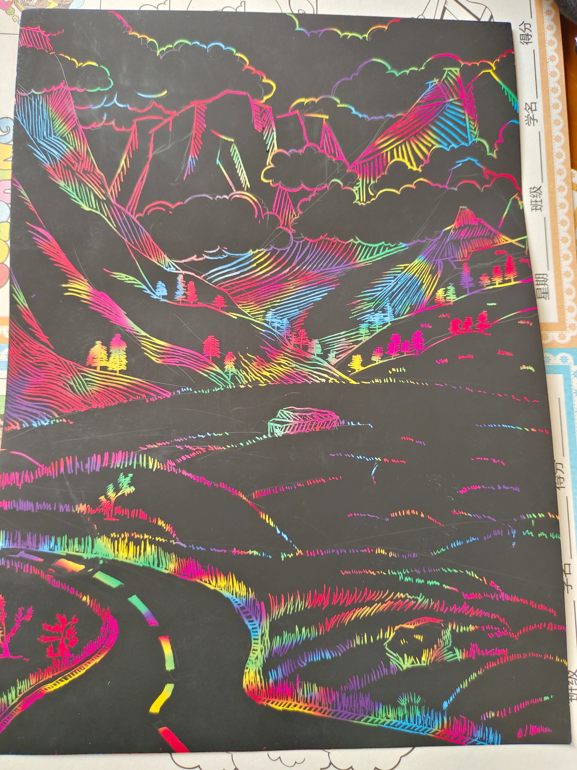 简单刮画 学前教育快来看看