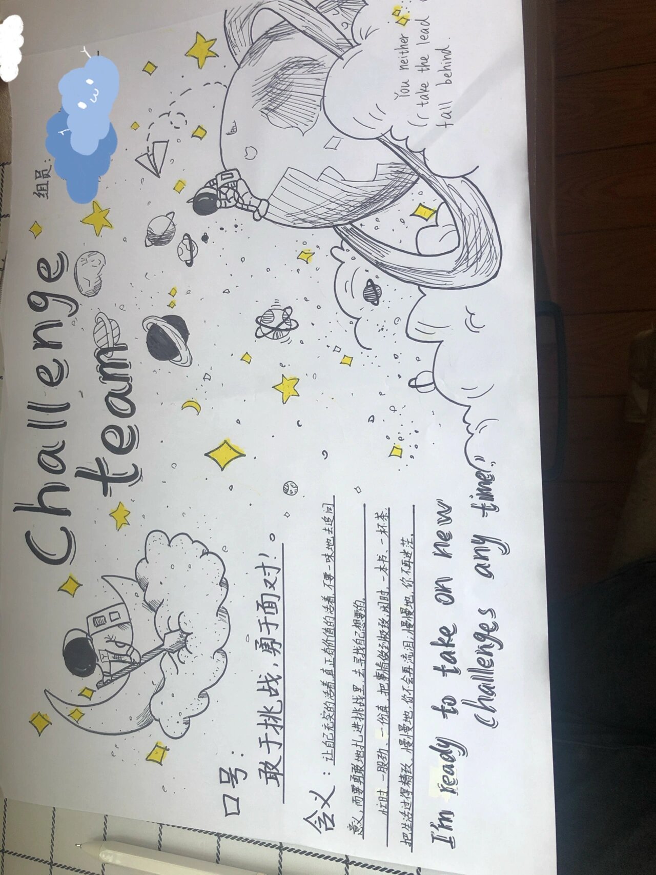 学习小组介绍 呼,终于干完了 老师给我们组了个学习小组回来画介绍啦