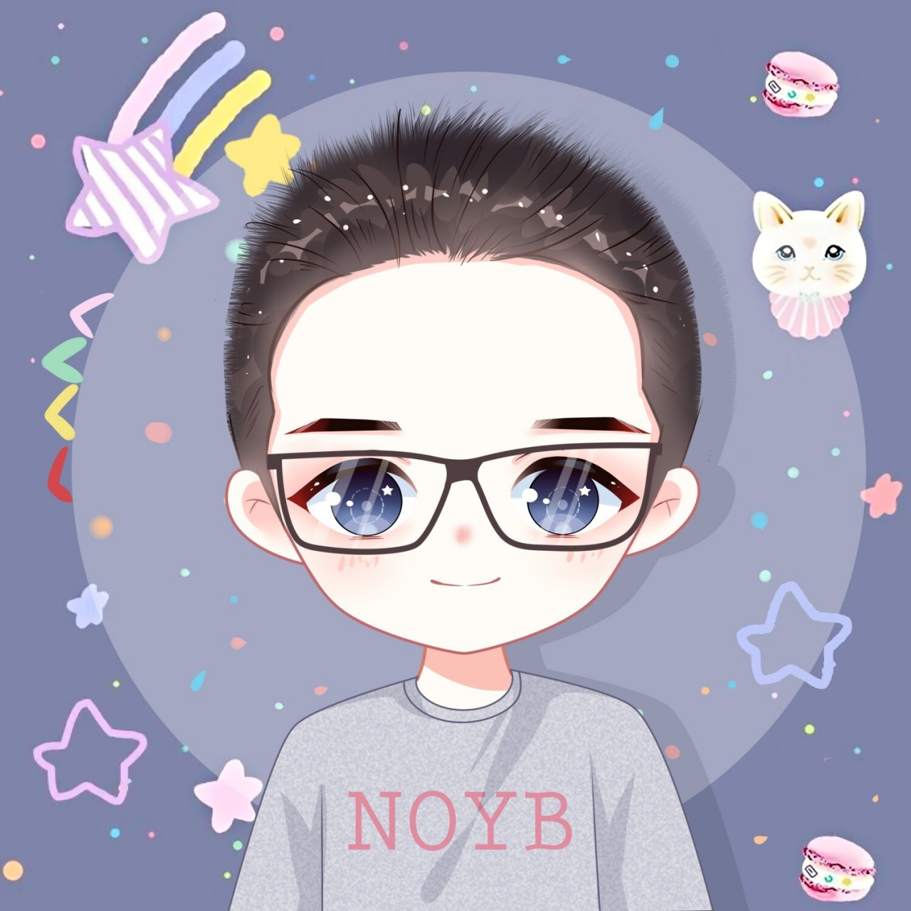 换上让你更阳光帅气哦 96阳光帅气的卡通男生手绘头像,换上让你变得