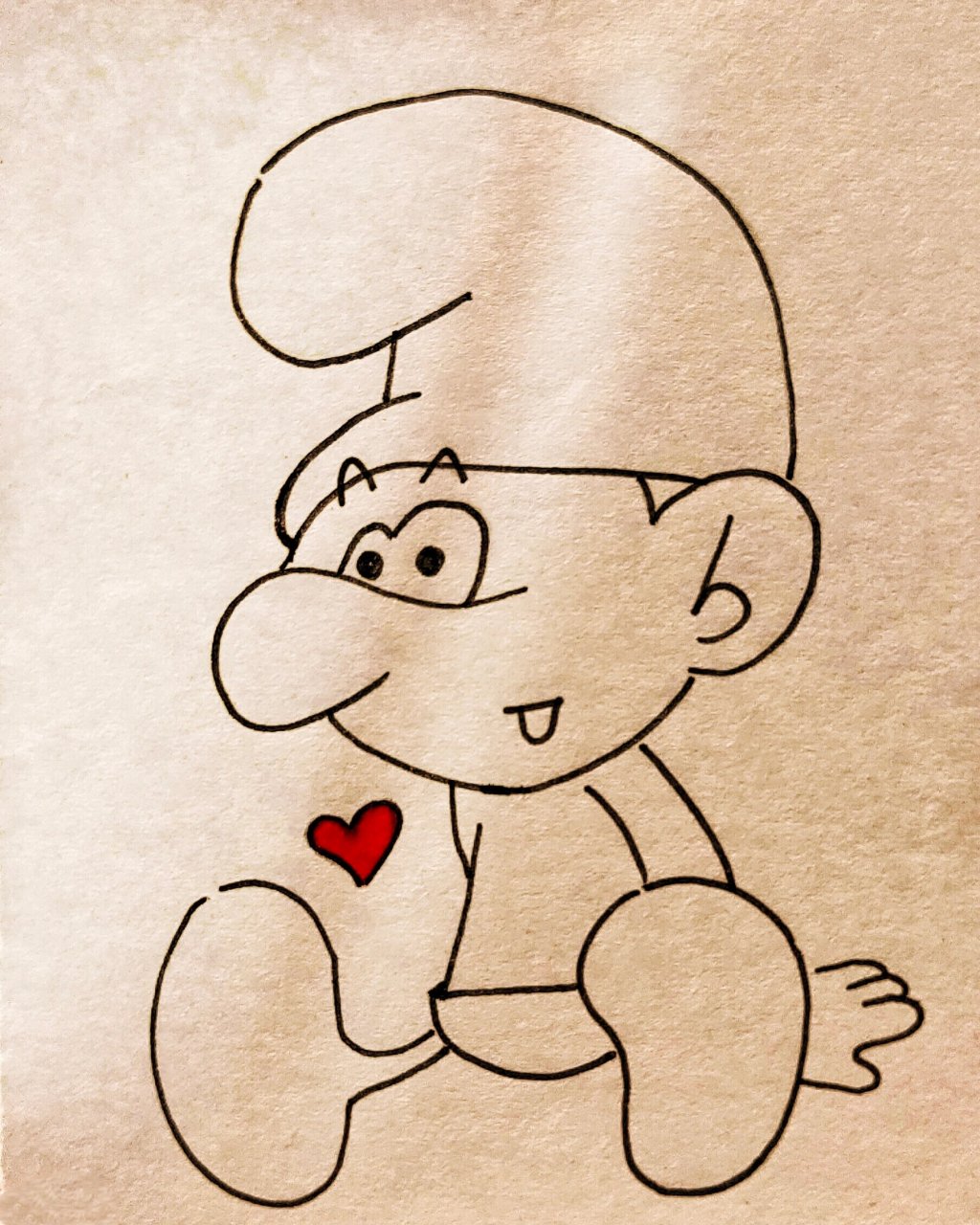 简笔画教学/蓝精灵