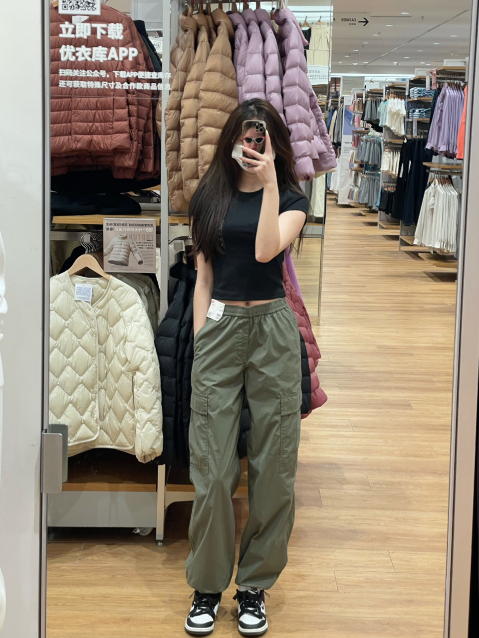 优衣库 神裤 休闲工装裤75太绝了吧 姐妹们冲吧 工装裤超级轻 特别