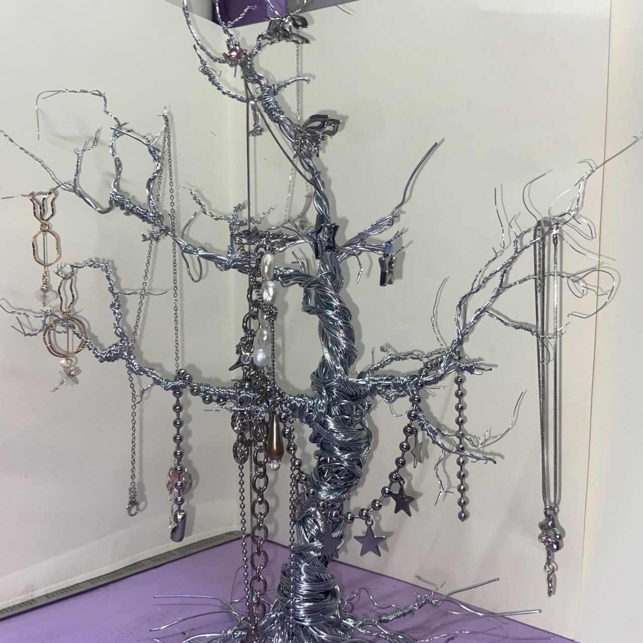 线的立体构成/大一立体构成作业/仿生构成 材料:铁丝1.2mm 做主树杆0.