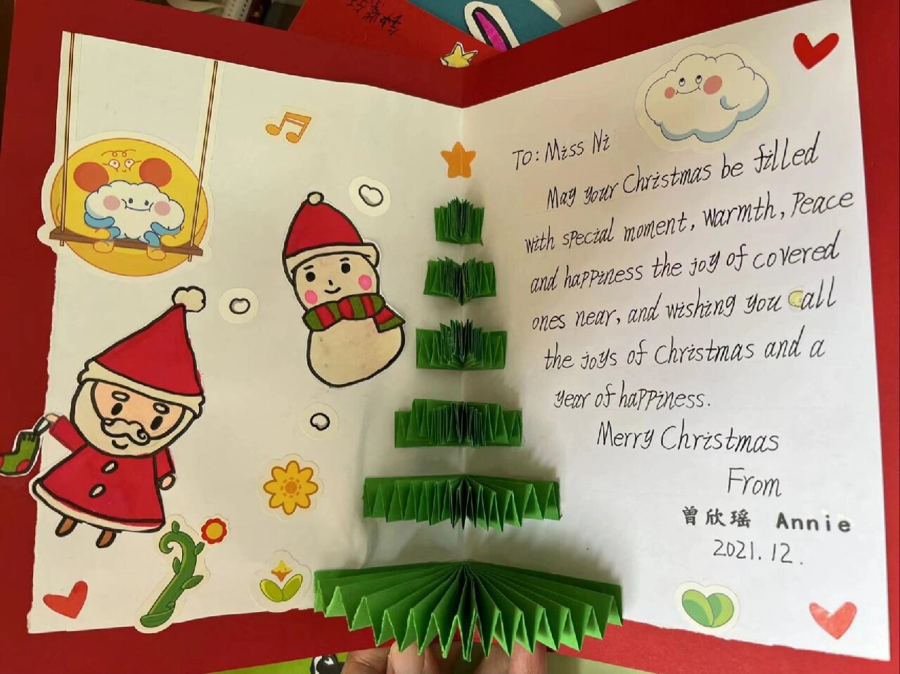 小学英语手抄报|圣诞贺卡系列