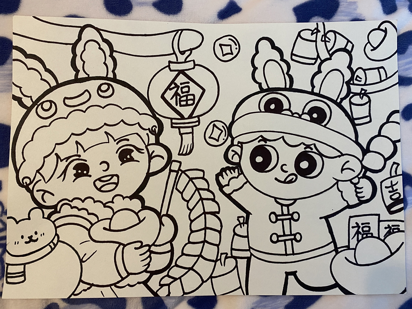 春节新年主题画